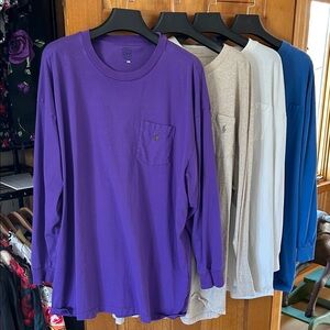 Polo Ralph Lauren Long Sleeve Tees - Purple, Gray, White, Blue